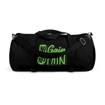 "No Pain No Gain" Motivational Duffel Bag