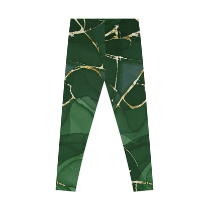 Emerald Marble Seamless Leggings