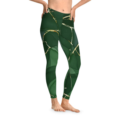 Emerald Marble Seamless Leggings