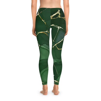 Emerald Marble Seamless Leggings