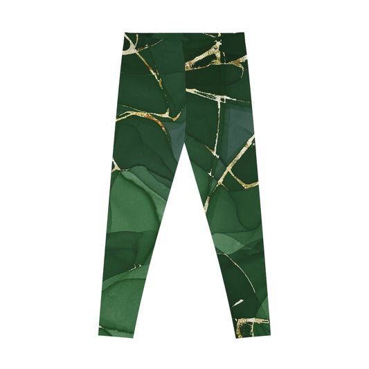 Emerald Marble Seamless Leggings