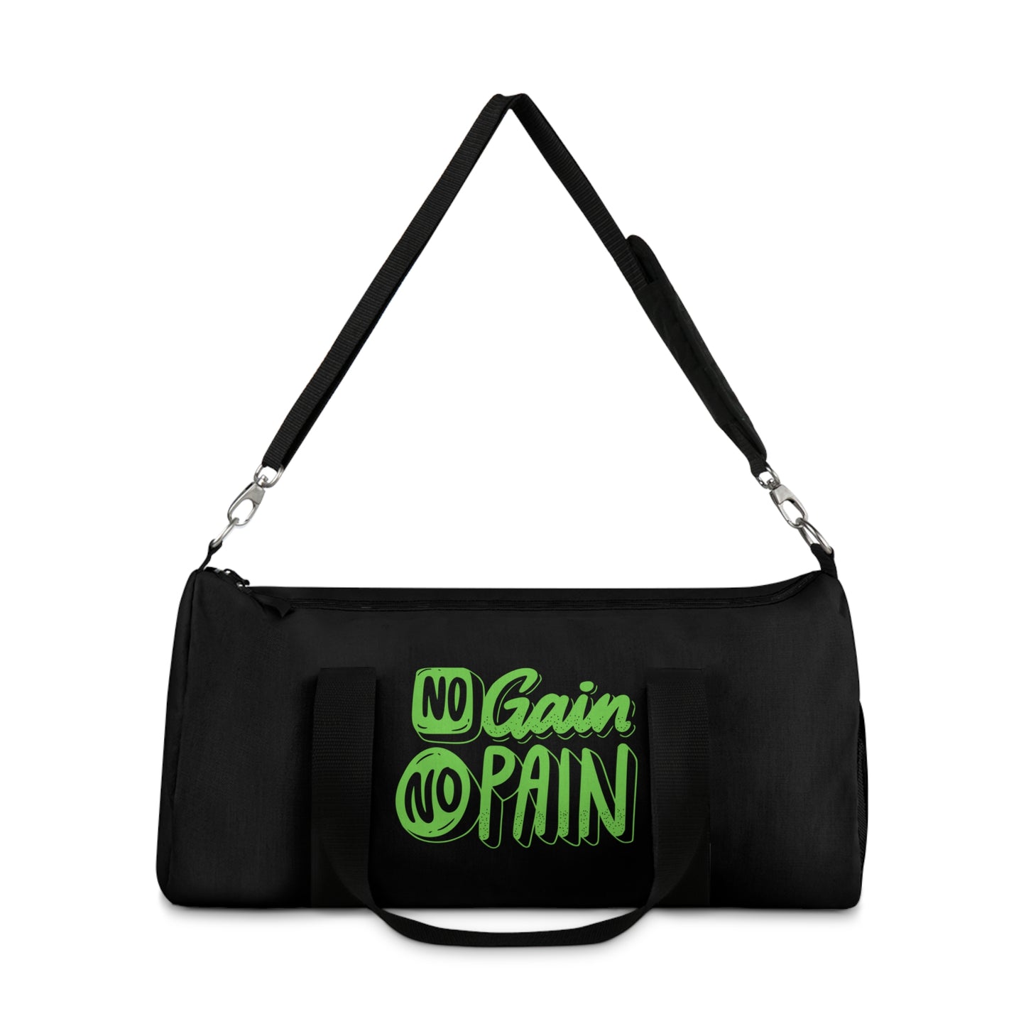 "No Pain No Gain" Motivational Duffel Bag